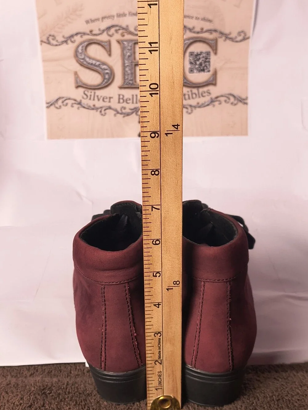 Bussola Pavia Mulberry Suede Lace Up Zip Ankle Boots EU 38 US 7.5-8